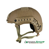 FAST Ballistic High Cut Helmet Anti-bullet Helmet NIJ IIIA Kevlar Core Coyote Tan