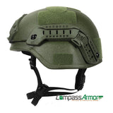 MICH Advanced Combat Tactical Ballistic Helmet With 7 Pads System