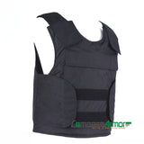 LIGHT-WEIGHT CONCEALED BULLETPROOF VEST with 10"x12" Plate-Pouch BPV-S04