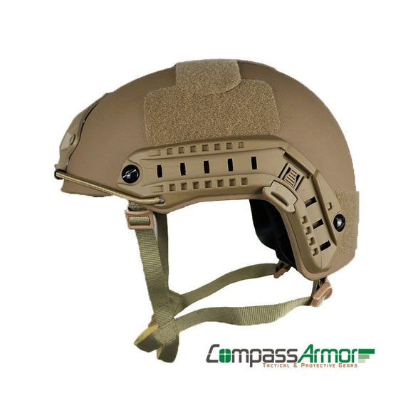 FAST Ballistic High Cut Helmet Anti-bullet Helmet NIJ IIIA Kevlar Core Coyote Tan