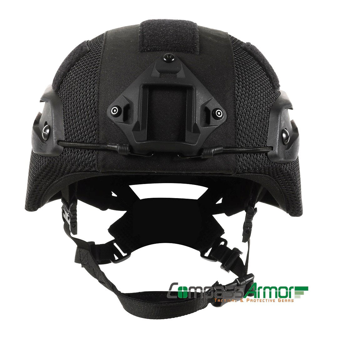 Mich Helmet Rails MICH Full Cut Tactical Ballistic Helmet with sides-rails, Cover and NV ...