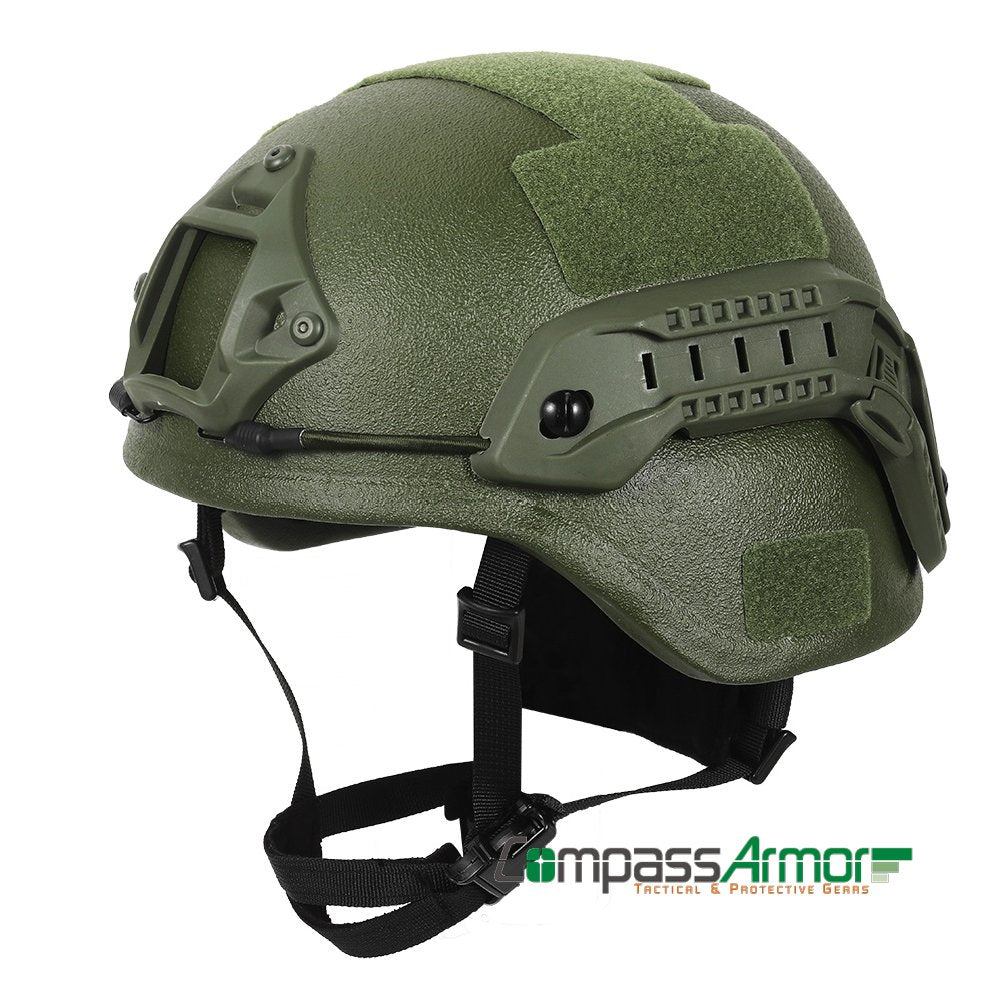 MICH Advanced Combat Tactical Full Cut Ballistic Helmet With 7 Pads Sy –  Compass Armor Gear