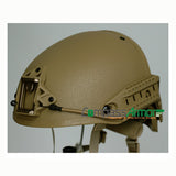 VBH-RM Coyote Brown Ventilated Ballistic Helmet with Sides-rails and NVG mount